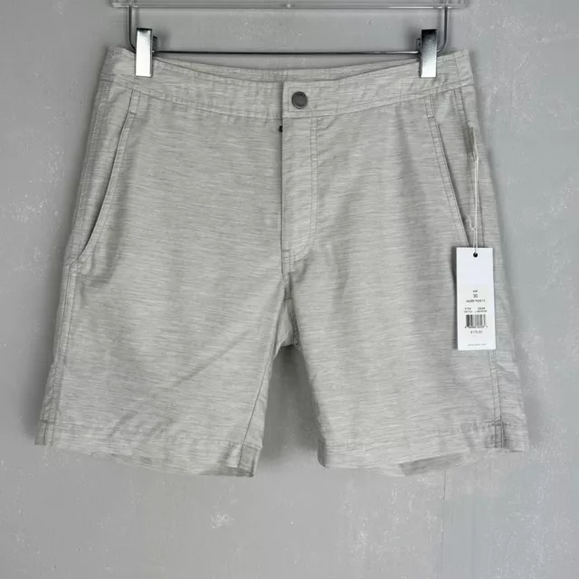 Onia men's size 30 Calder trunk 7.5 mesh lined light gray NWT