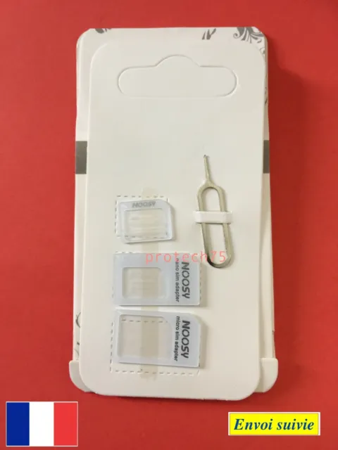Adaptateur Carte Sim 4 en 1 Nano sim Micro Sim universelle Iphone Samsung phone