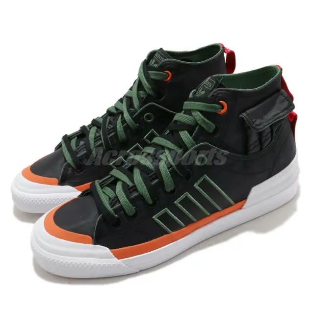 adidas Originals Nizza Hi DL Black Green Red Orange White Men Casual Shoe GZ2653