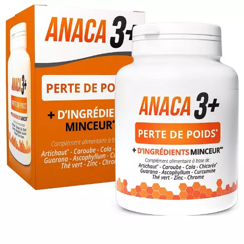 Anaca3+ Perte de poids Complément Minceur Naturel Efficace + Journal Minceur