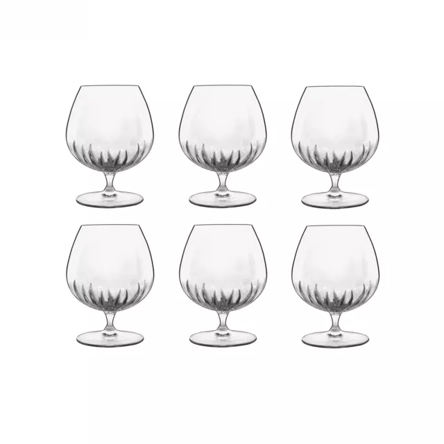 Luigi Bormioli Mixology Brandy Glass Set 465ml Elegant Drinkware - Pack of 6