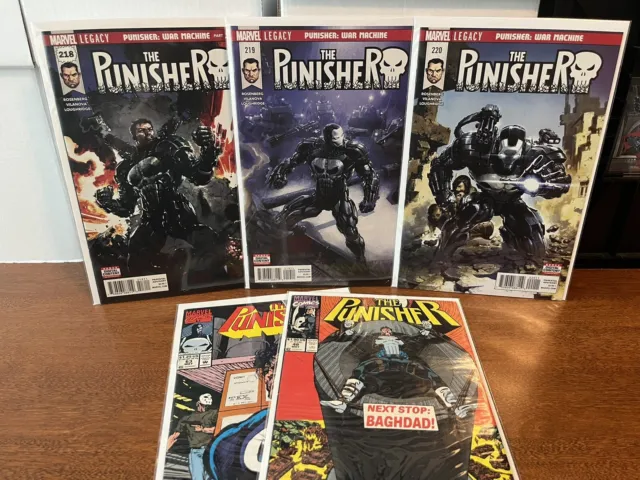 Punisher 218 219 220 NM 1ST War Machine D+ ARMOR WARS 💀🔫 plus FREEBIES 🔥🔥