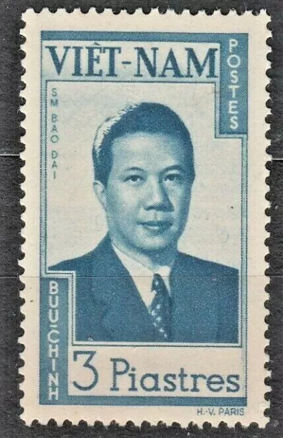 VIETNAM VIETNAM Br. 1951 ** MNH SC # 09 3Pi-Stempel, Kaiser Bao-Dai