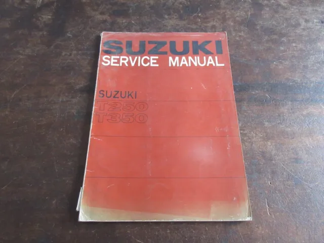 Suzuki T250 T350 Service repair manual Reparaturanleitung