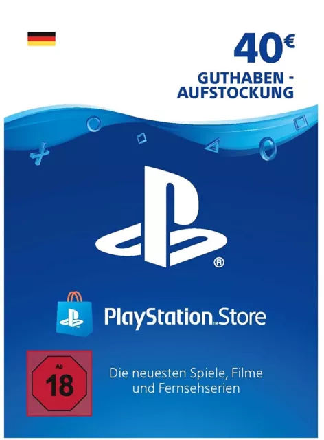 PlayStation Network Card 40 EUR Deutschland PSN Code Email