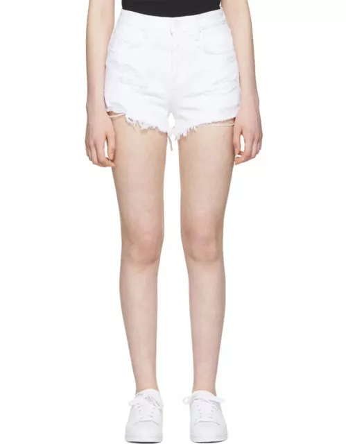 Alexander Wang Women’s Bite High Rise Denim Cut Off Jean Shorts Size 26