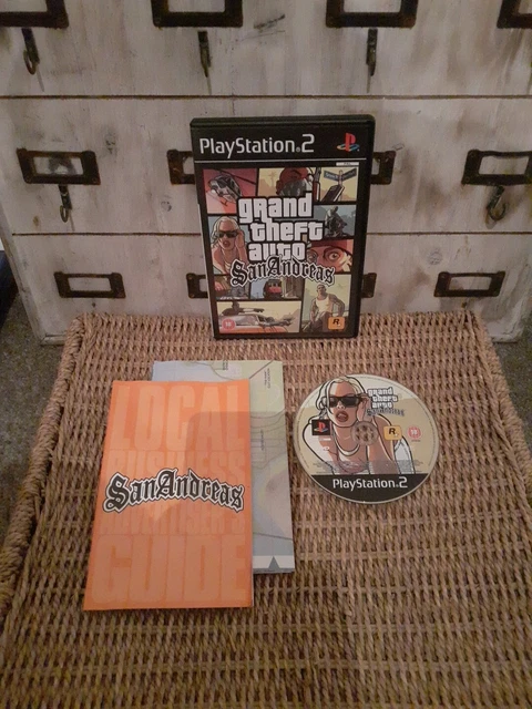 GRAND THEFT AUTO San Andreas Sony Playstation 2 With Manual & Map. Free ...