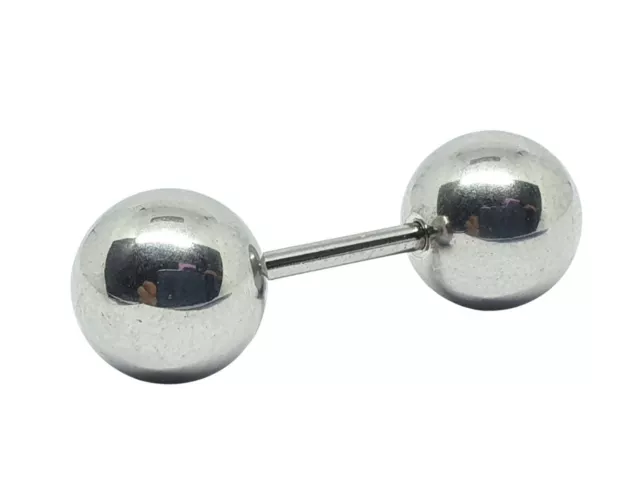 Barbell Bar 14g 1.6mm 316L Pendiente de bola grande 10mm PA VCH Pezón 30mm Piercing