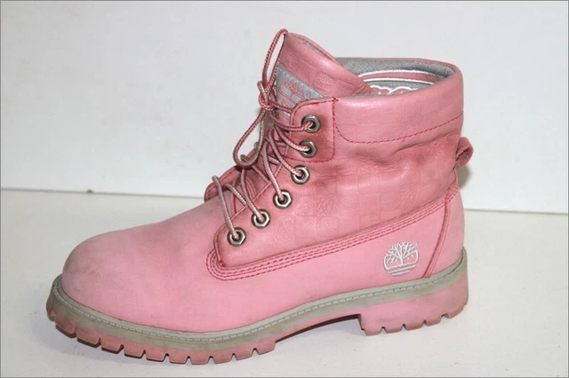 TIMBERLAND Bottines à Lacets Cuir Rose T 5.5 US / 5 UK / 37.5 FR TTBE