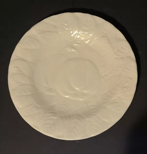6 Vintage Sarreguemines Majolica 7 5/8" Dessert Plates Assorted Made In France