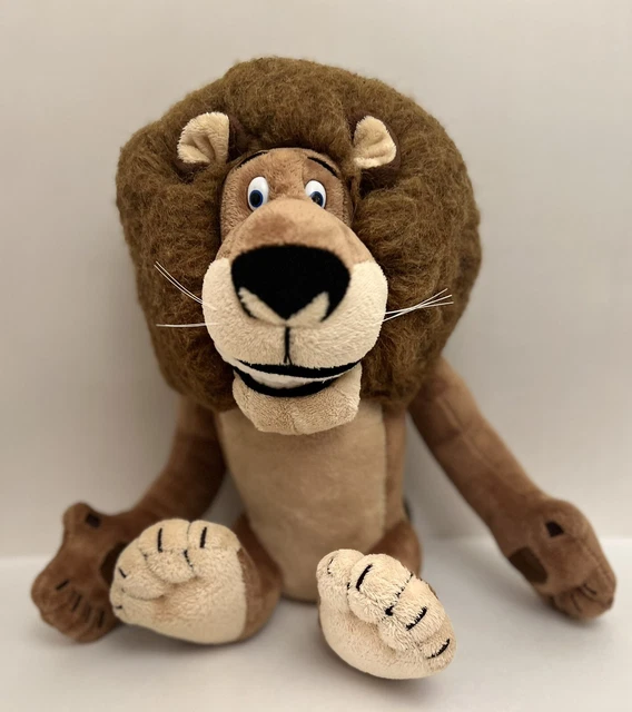 ALEX THE LION Madagascar Plush 2013 Dreamworks 11” Tall Stuffed Toy