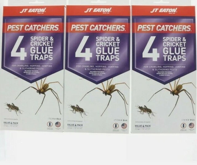 3 Boxes (12) Spider Cricket Insect Glue Traps ~ silverfish Centipedes Roaches