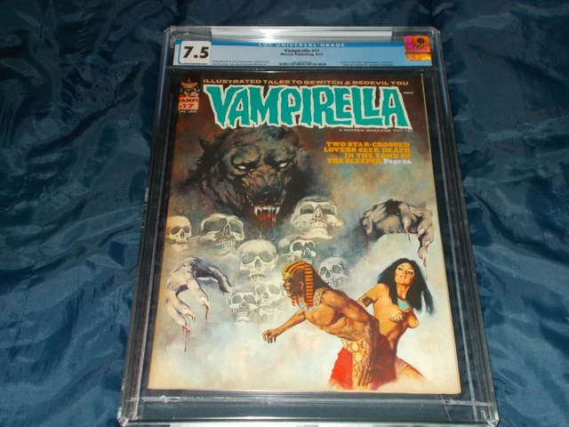 ON SALE! 10% OFF! Vampirella #17 CGC 7.5 VF- (Warren - 06/72)
