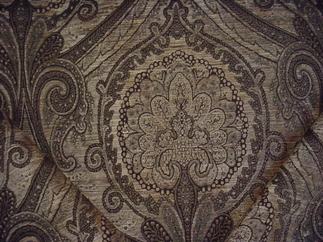 12-3/8Y Robert Allen Duralee French Gothic Damask Chenille Upholstery Fabric
