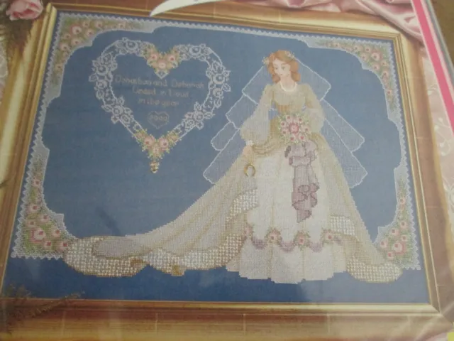 'Romantic Bride' Cross Stitch Chart only