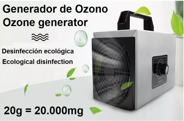 ✔️ Generador de Ozono profesional 20g o 20.000mg/h