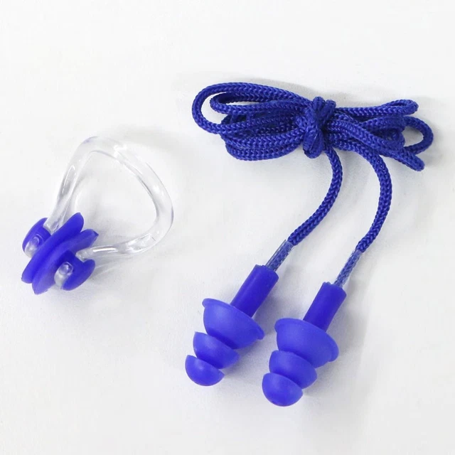 Soft Silicone Ear Plugs With Box 7 Colors Nose Clip Swimming Earplugs  Sleep