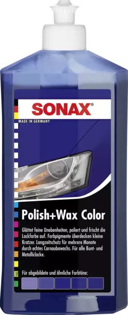 SONAX Polish & Wax Color NanoPro blau 500 ml