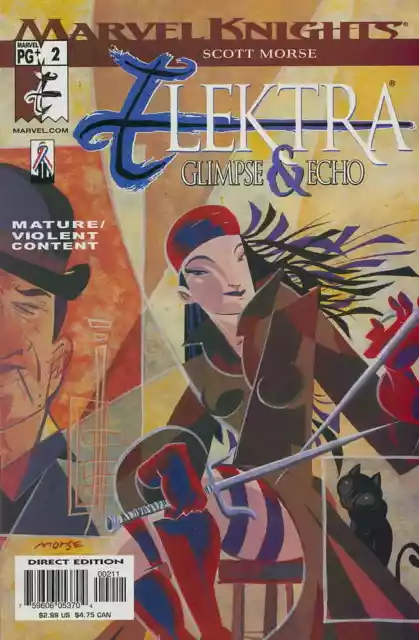 Elektra Glimpse & Echo #2 Marvel Comics October Oct 2002 (VFNM or Better)