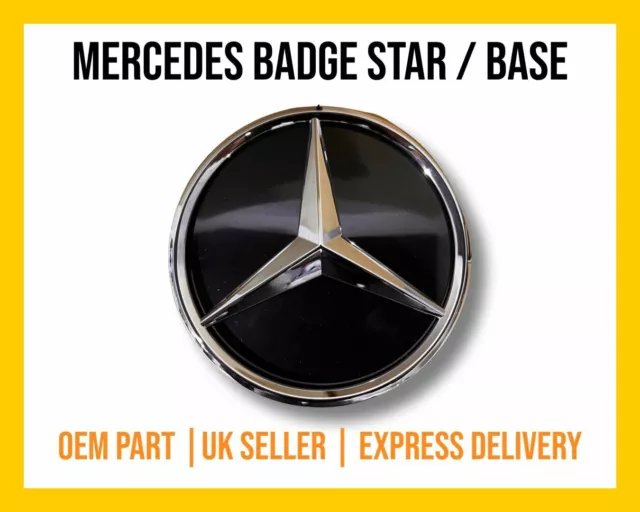 Front Grille Star Badge Emblem Mercedes Benz 2018 + W177 W205 W118 Cla W257 Cls