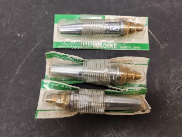 Koike Propane Gas Cutting Tip ZTip 107-D7-1 3/8"-5/8" 10-15mm Lot of 3