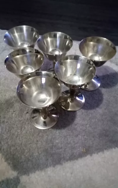 6Silver Plated Goblets