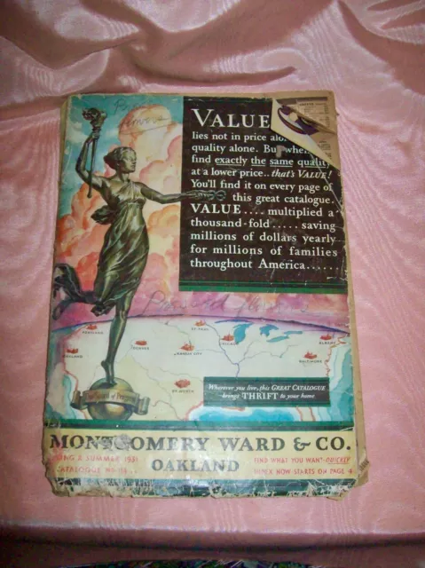 1933 SPRING and SUMMER MONTGOMERY WARD GENERAL MERCHANDISE CATALOG-457 pgs.