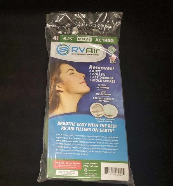 RV AIR CONDITIONER Filter Coleman Merv6 Motorhome 5.25 Round Vent AC