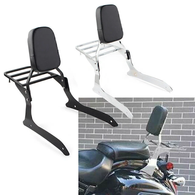 BACKREST SISSY PAD & Luggage Rack For Yamaha XVS1300A V Star 1300 2007