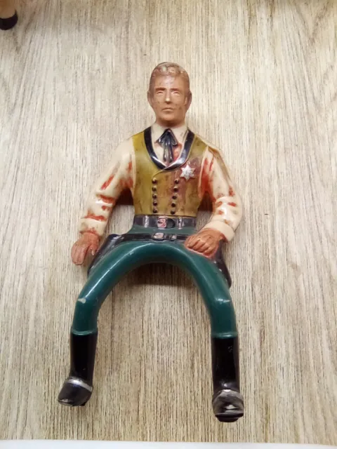 Vintage Hartland Wyatt Earp Gunfighter Hard Plastic Cowboy Western Figure Toy