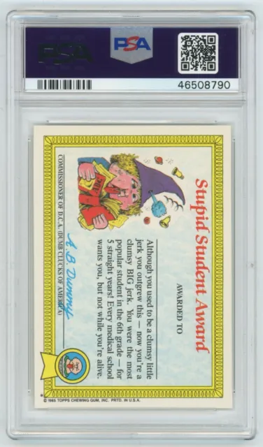 1985 Topps Garbage Pail Kids OS1 Series 1 JAY DECAY 5b GLOSSY Card PSA 8 GPK NM 2