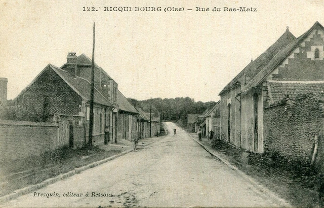 Carte RICQUEBOURG Rue du Bas Matz