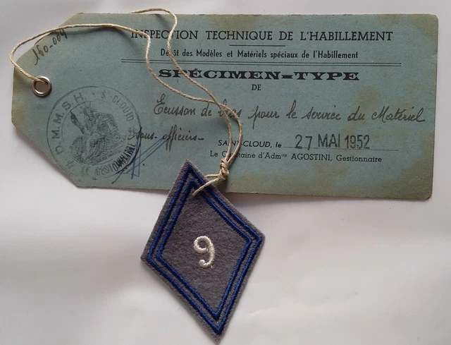 losange modèle 45 77ème Cie de Transmissions 27° division alpine