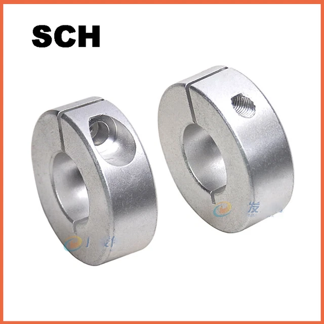 SCH Collare Albero con Grub Fissaggio Vite Anello Limite ID 6mm a 60mm Lega di Alluminio