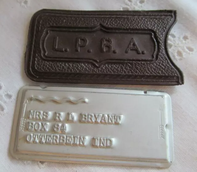 Vintage Loeb's Department Store Metal Charge Plate Credit Card Lafayette Ind