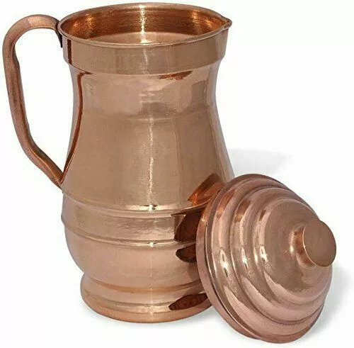 Jarra de cobre Maharaja para almacenamiento de agua, jarras para beber,...