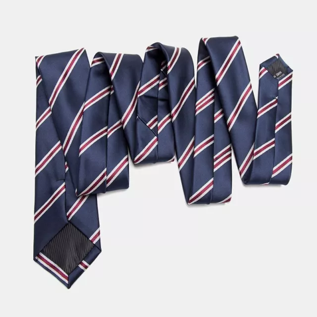 Mens Wedding Tie - Men Stripes Jacquard Woven Business Dress Wedding Necktie 6cm 3