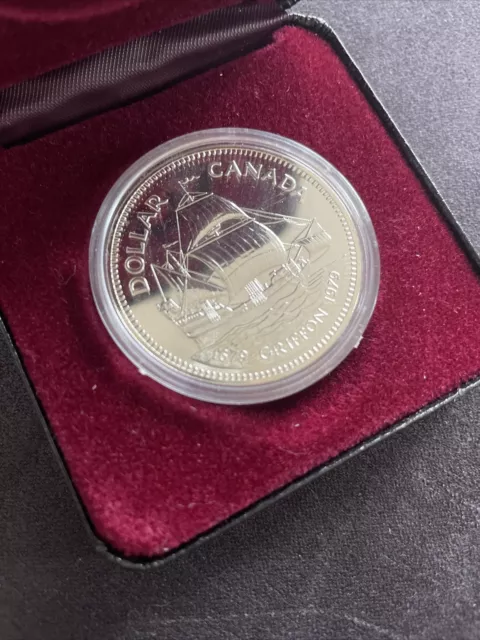 Canada Dollar Kanada 1979 Griffon - Silber Münze in einem Etui