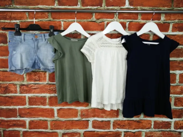 Girls Bundle 4-5 Years Next H&M Gap Shorts T-Shirt Dress Denim Cotton Lace 110Cm