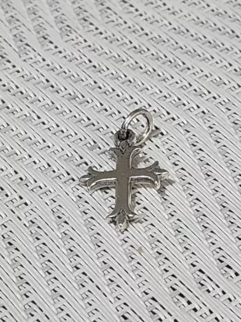 James Avery Small Flared Cross Charm - Sterling Silver