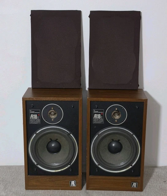 VINTAGE TELEDYNE ACOUSTIC Research AR18S HiFi Bookshelf Speakers Wooden ...