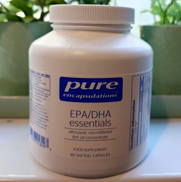 PURE EPA/DHA ESSENTIALS Fish Oil Softgels, 180 Capsules £6.52 - PicClick UK