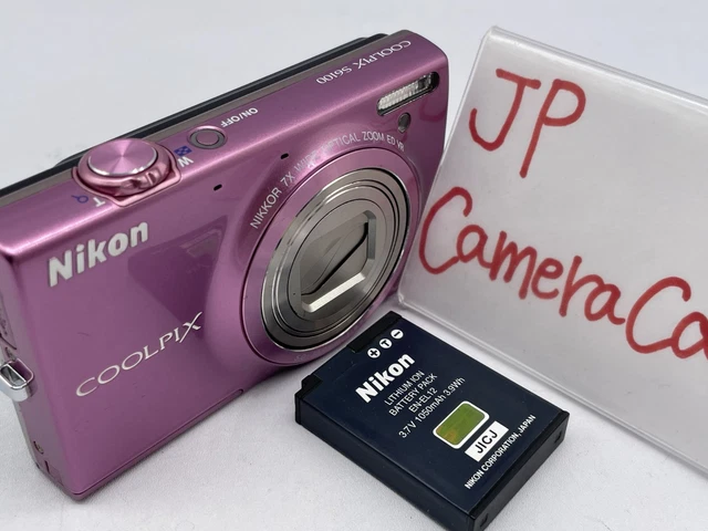 NIKON COOLPIX S6100 16.0MP Digital Camera pink 7x Zoom 4495
