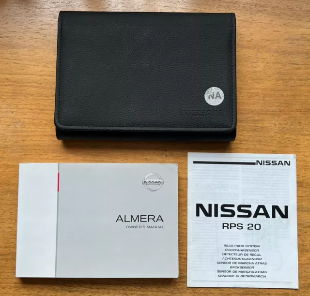 NISSAN ALMERA OWNERS HANDBOOK MANUAL Wallet Pack 02-06