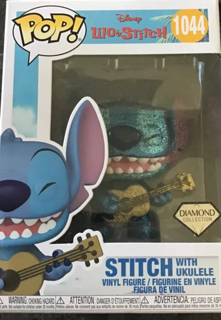 Lilo & Stitch Stitch with Ukulele Diamond Glitter Pop! Vinyl