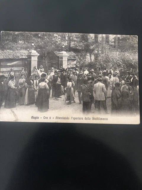 Aspio terme camerano Ancona Ore 6 Apertura Stabilimenti Animatissima Viag 1914