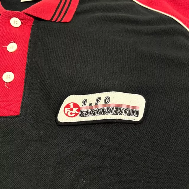 1. FC Kaiserslautern Adidas Polo Shirt | Vintage 90s Football Sportswear Black 3