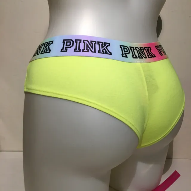 Victorias Secret PINK Neon FLORAL Raw No Show SEXY THONG Panty NWT Seamless  Tie