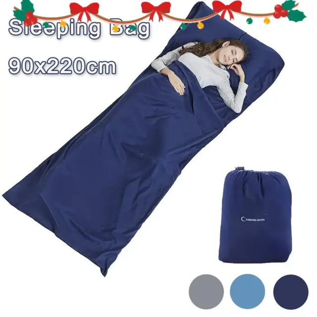 Ultralight Single Sleeping Bag Liner Hostel Travel Sheet Sleep Sack Camping