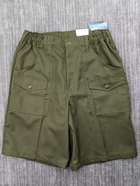 Vintage 90s Boy Scouts Of America Official Uniform Green Cargo Shorts Adult 33